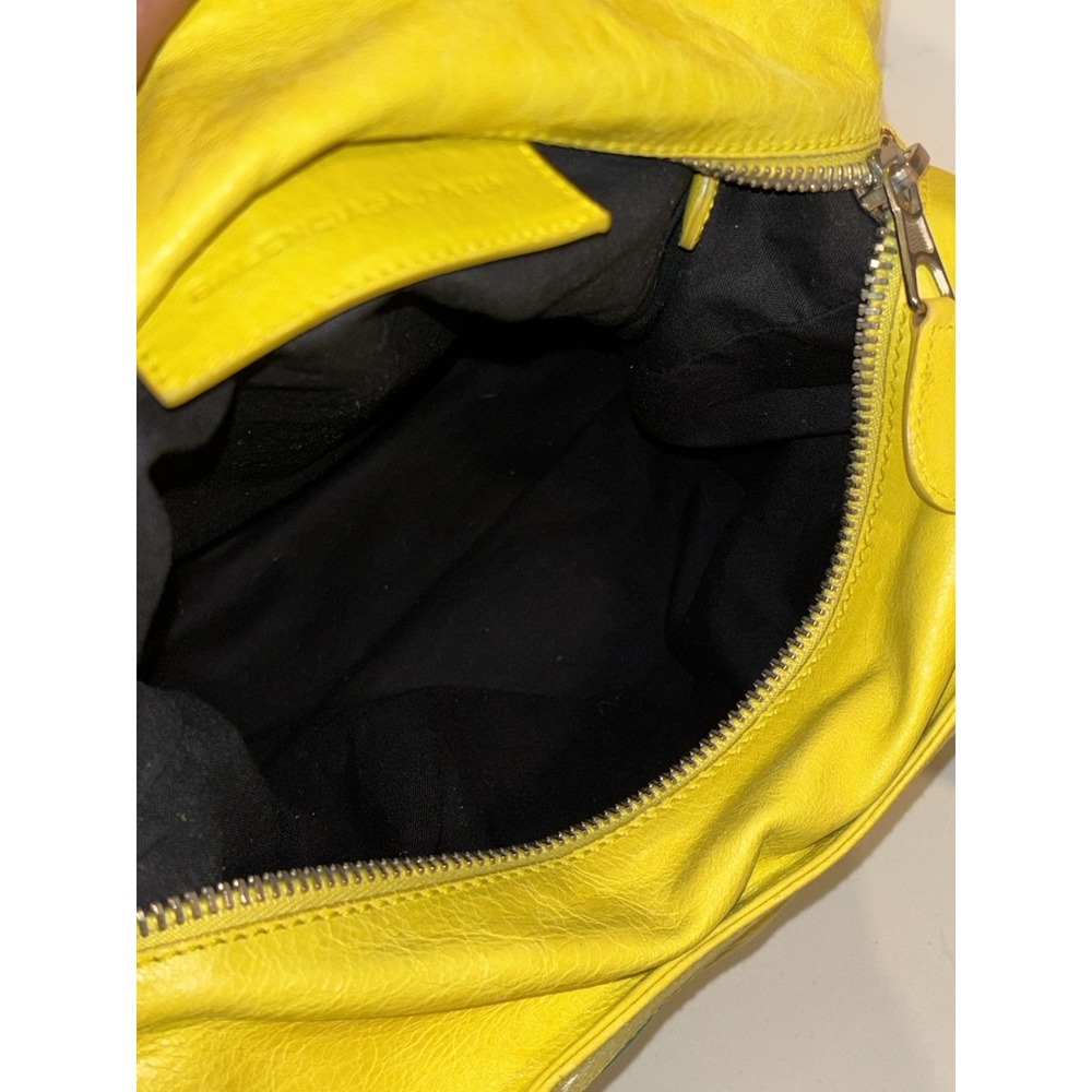 Balenciaga Yellow Floral Print Satin Giant 21 Velo Bag - Picture 13 of 16